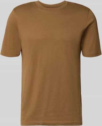 Mc Neal Regular Fit T-Shirt mit Rundhalsausschnitt in Hellbraun, Gr&ouml;&szlig;e XXXL