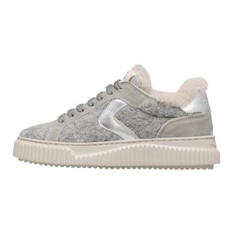 Voile Blanche Schoenen, Dames, Grijs, 40 EU, Wol, Lipari Fur