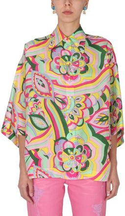 Dolce & Gabbana Multicolor Loose Printed Shirt