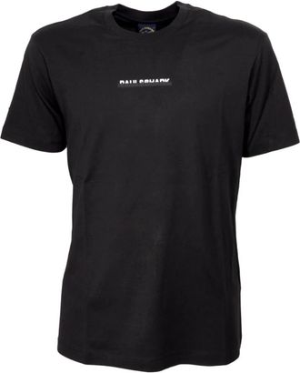 Paul & Shark T-shirt met ronde hals - Heren - T-shirts - Zwart - M - Katoen - Tops