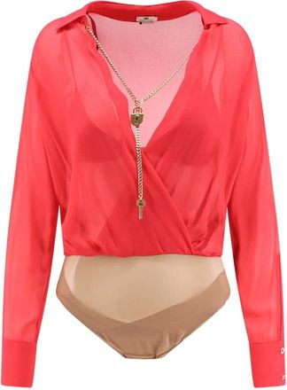 Elisabetta Franchi Mujer, Camisetas, Rojo, Talla: XL