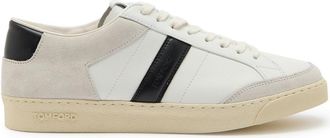 Tom Ford Panelled Suede and Grained Leather Sneakers - White - 44 (IT44 / UK10)