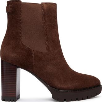 Ralph Lauren Stivaletto Layne - Dames - Laarzen met Hak - Bruin - 41 EU - Su&egrave;de - Schoenen