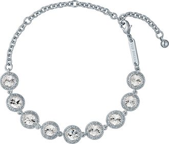 Ted Baker Solace Solitaire Sparkle Crystal Bracelet in Silver Tone/Clear Crystal at Nordstrom