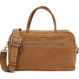 Aim&eacute;e Ritual Leather Satchel in Latte Nubuck at Nordstrom