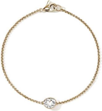 John Hardy JH Lovestruck Bracelet, 14K Gold, Lab-Grown Diamond,.75TCW at Nordstrom, Size Medium