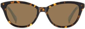 Kate Spade New York Tayla 55mm Sunglasses in Havana/bronze at Nordstrom