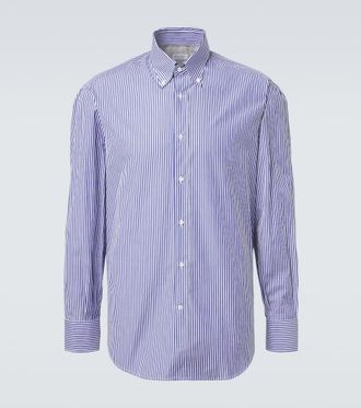 Brunello Cucinelli Striped cotton shirt