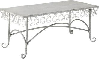 Wanderlust Deco Wanderlust Deco - Mesa De Centro De Metal 120.65x56.52x52.07h Cm