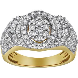 LuvMyJewelry Spotlight 14K Yellow Gold Diamond Men Statement Ring - 1.98ct. at Nordstrom, Size 10
