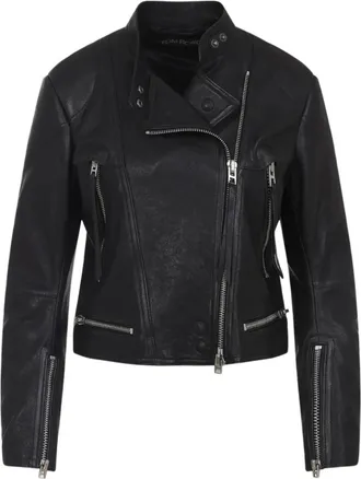 Tom Ford Giacca di pelle con zip - Nero