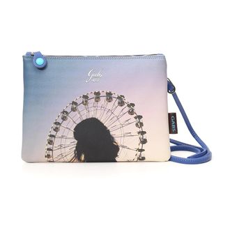 Gabs Cross Body Bags, female, Blue, Size: ONE SIZE Blue Leather Handbag Made in Italy