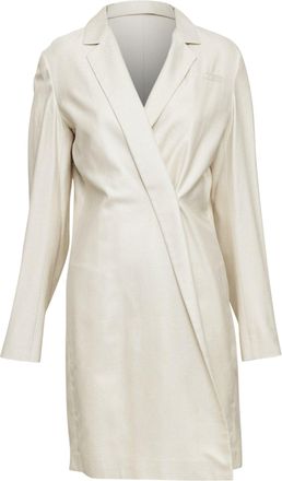 Jil Sander minimal asymmetric wrap front long coat