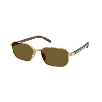 Prada D62S Zonnebril - Dames - Accessoires - Geel - Maat: 56 MM Zijde