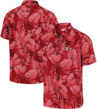 Tommy Bahama Mens Tommy Bahama Red Kansas City Chiefs Bahama Coast Nuevo Fronds Camp Button-Up Shirt at Nordstrom, Size Small