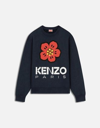 Kenzo Mens Mens Kenzo Midnight Blue Boke Flower Sweatshirt - Navy - Size: 36