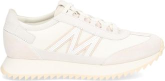 Moncler White Logo Lace-up Sneakers