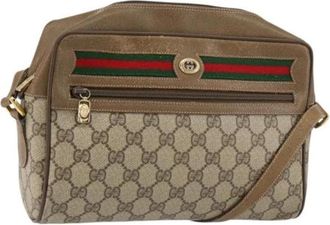 Gucci Pre-owned Cross Body Bags, female, Beige, Size: ONE SIZE Pre-owned Cross Body Bag