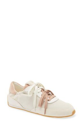Stuart Weitzman Bondruchesnk Sneaker in Linen/Cream/Blushful at Nordstrom, Size 10.5