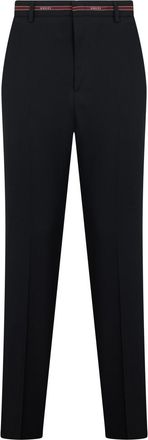 Gucci Black Straight Flat Front Pants