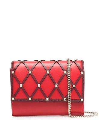 Valentino Garavani signature Rockstud-embellishment crossbody bag - Red