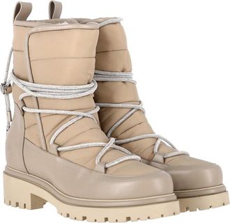 Roger Vivier Womens Leather Embellished Shell Bootie (Authentic Pre-Loved)