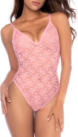 Mapalé Lace Bodysuit in Light Pink at Nordstrom, Size Small