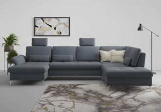 Inosign Wohnlandschaft »Palm Beach U-Form« Federkern, mit Sitztiefenverstellung, wahlweise mit Bettfunktion