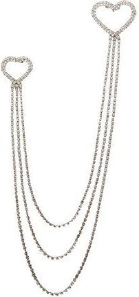 8 by YOOX HEARTS & RHINESTONES BROOCH