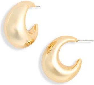 Leith Puffy Hoop Earrings in Gold at Nordstrom Rack