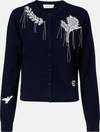 Erdem Cardigan con ricamo