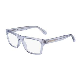 Ferragamo Eyeglasses Rectangle Full Rim, Light Crystal Grey Frame And Clear Demo Lenses Lens Sf2988050