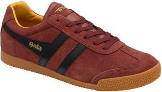 Gola Harrier Low Top Sneaker in Red Ochre/Black/Sun at Nordstrom, Size 10.5