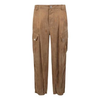 Pinko Pantalones Evita Egg - Trousers - Mujer - Marr&oacute;n - M