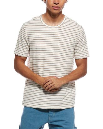 Vince Linen-Blend Crewneck T-Shirt