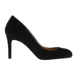 Linea Dames-schoenen met amandelvormige naaldhak (Zwart)
