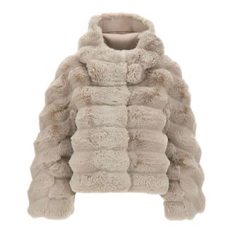 Roberto Ricci Design Court K Hood Coat - Dames - Jassen - Beige - Maat: XS Poliester