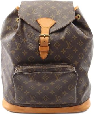 Louis Vuitton Zaino Montsouris GM 1995 - Marrone