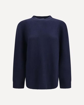Prada Crewneck Sweater with suede elbow patches Female 38