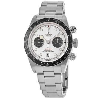 Tudor Black Bay Chrono White Dial Stainless Steel Mens Watch M79360N-0012