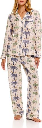 The Lazy Poet Emma Linen Pajamas in White at Nordstrom, Size X-Small