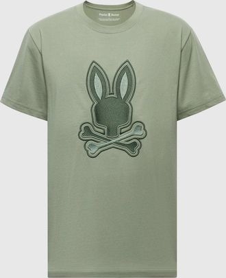 Psycho Bunny Mens New Castle Graphic Tee 313 SEA SPRAY / M