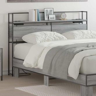 vidaXL Testata contenitore Grigio sonoma 135 cm Legno multistrato - Vidaxl