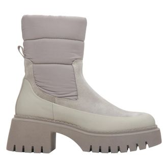 Estro & Luminara Velour & Leather Winter Boots - female - Estro - Winter Boots - Gray - 7 UK - Shoes