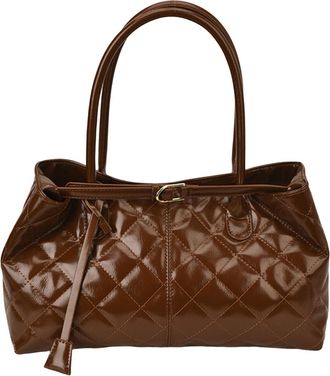 Generic Womens PU Leather Shoulder Bag with Strap Large Capacity Crossbody Bag for Daily Shopping Travel