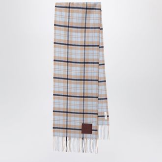 Chlo&eacute; Sciarpa Chlo&eacute; Highlanding in cashmere blu/beige