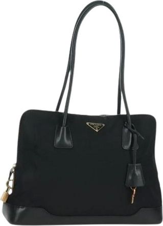 Prada Pre-owned Shoulder Bags, female, Black, Size: ONE SIZE Pre-owned Vintage Shoulder Bag