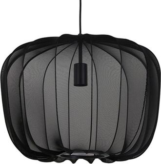 Light & Living L&aacute;mpara colgante - Plumeria - negro - textil - &oslash; - Light&living