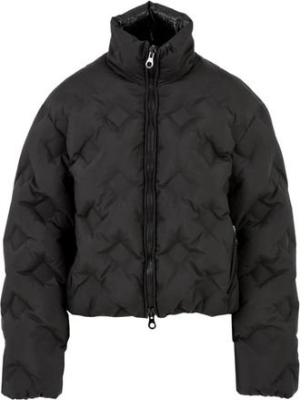 Duvetica Gewatteerd Jack met Rits aan de Voorkant - Dames - Gewatteerde jassen - Zwart - XS - Nylon - Jassen