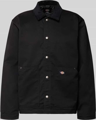 Dickies Jacke mit Umlegekragen und Label-Detail in Black, Gr&ouml;&szlig;e XXL